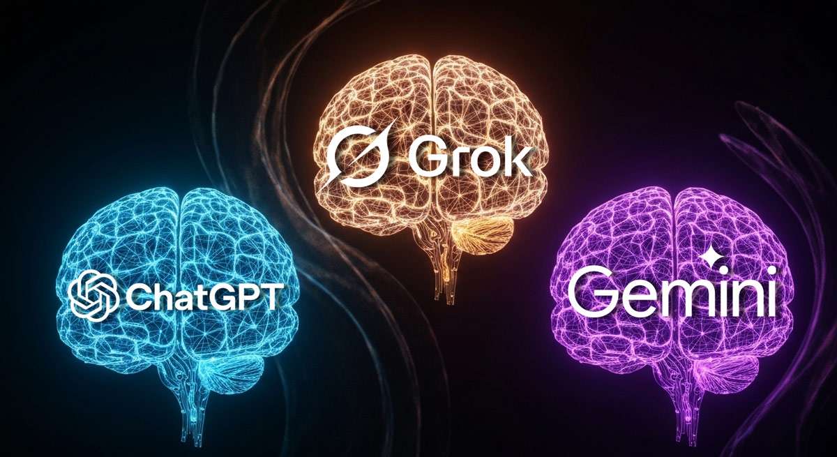 Which AI Thinks More Like a Human? ChatGPT vs Grok vs Gemini